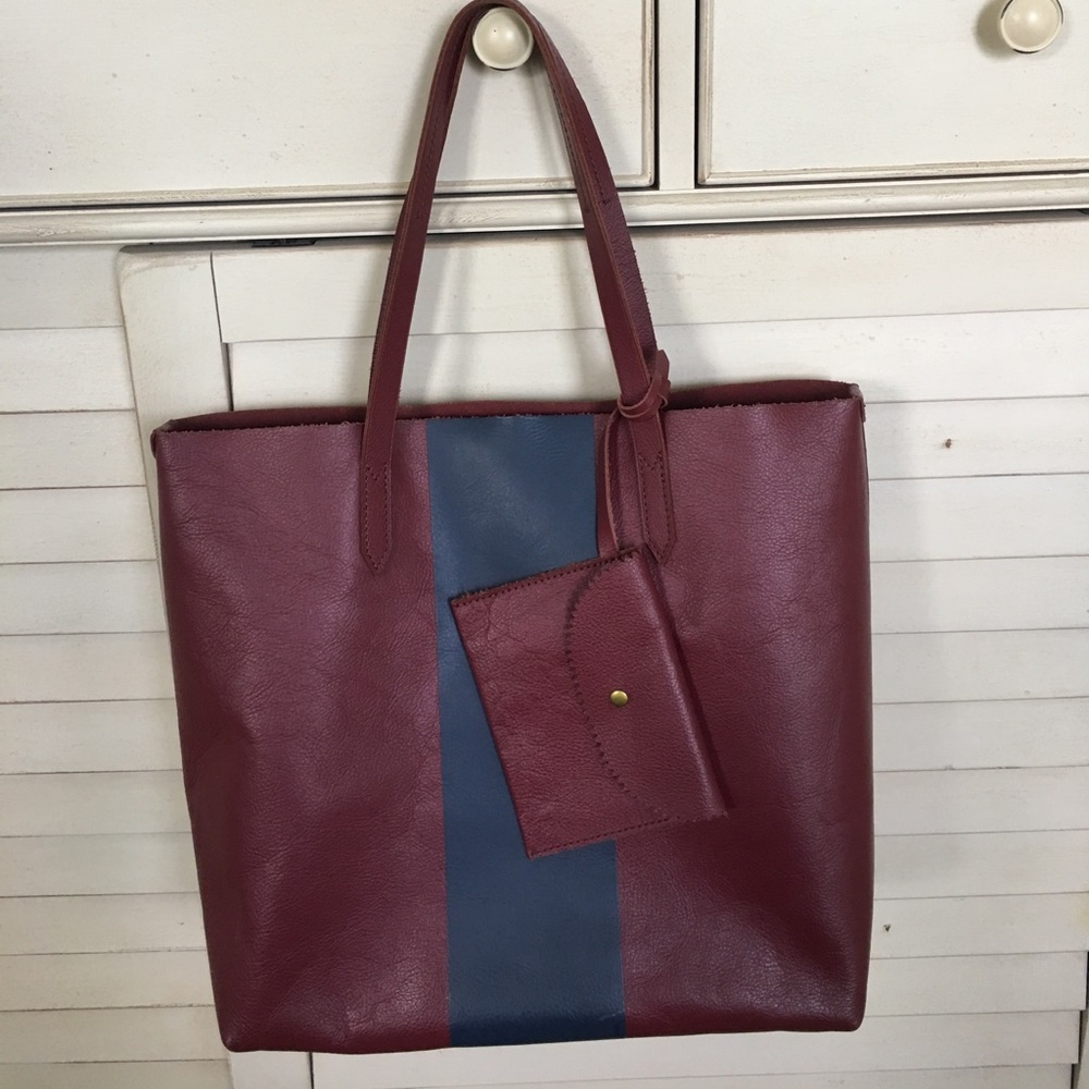 Jcrew leather tote bag